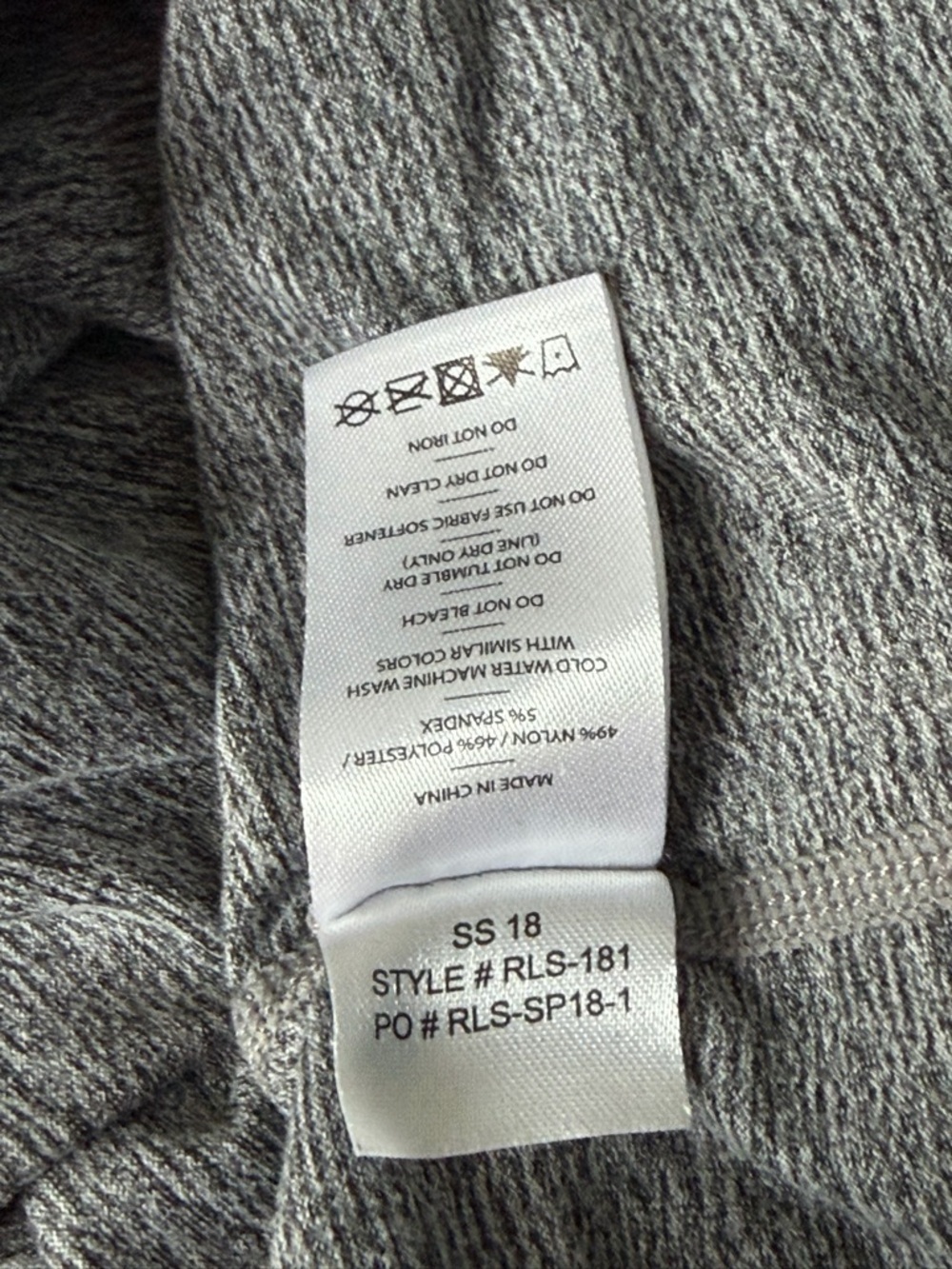 RHONE Men's Heather Gray Reign Long Sleeve Performance T-Shirt XL 54704 - Picture 13 of 13